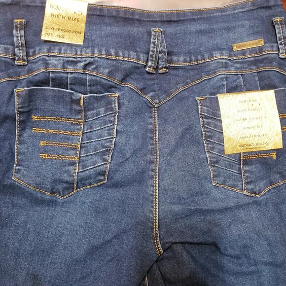 NWT's - GOGO Denim Jeans Super Stretch Skinny Columbian Push Up Jeans Size 15/32 - Picture 5 of 14
